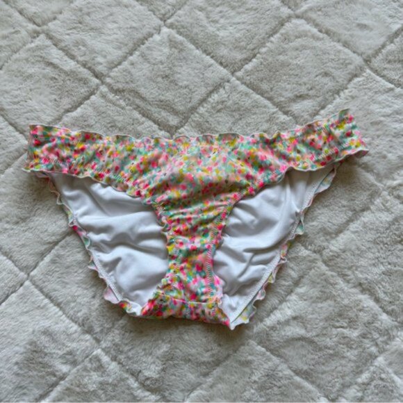 Victoria's Secret | "Confetti" The Ruffle Cheeky Bikini Bottoms | Size Small - Picture 2 of 11